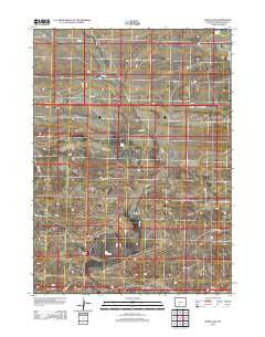 Bush Lake Wyoming Historical topographic map, 1:24000 scale, 7.5 X 7.5 Minute, Year 2012