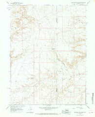 Butcher Knife Draw Wyoming Historical topographic map, 1:24000 scale, 7.5 X 7.5 Minute, Year 1964