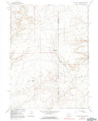 Butcher Knife Draw Wyoming Historical topographic map, 1:24000 scale, 7.5 X 7.5 Minute, Year 1964