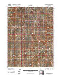 Butcher Knife Draw Wyoming Historical topographic map, 1:24000 scale, 7.5 X 7.5 Minute, Year 2012