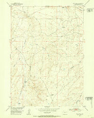 Butte Well Wyoming Historical topographic map, 1:24000 scale, 7.5 X 7.5 Minute, Year 1952