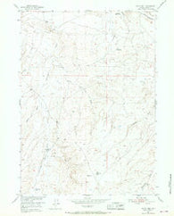 Butte Well Wyoming Historical topographic map, 1:24000 scale, 7.5 X 7.5 Minute, Year 1952