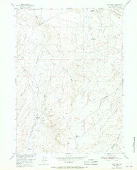 Butte Well Wyoming Historical topographic map, 1:24000 scale, 7.5 X 7.5 Minute, Year 1952