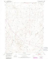 Butte Well Wyoming Historical topographic map, 1:24000 scale, 7.5 X 7.5 Minute, Year 1952
