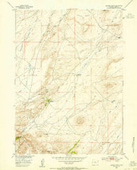 Buzzard Ranch Wyoming Historical topographic map, 1:24000 scale, 7.5 X 7.5 Minute, Year 1953