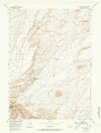 Buzzard Ranch Wyoming Historical topographic map, 1:24000 scale, 7.5 X 7.5 Minute, Year 1953