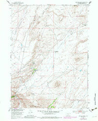 Buzzard Ranch Wyoming Historical topographic map, 1:24000 scale, 7.5 X 7.5 Minute, Year 1953