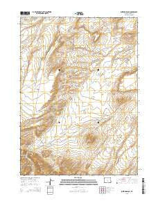 Buzzard Ranch Wyoming Current topographic map, 1:24000 scale, 7.5 X 7.5 Minute, Year 2015