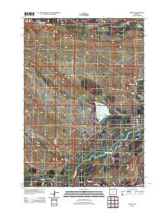 Byron Wyoming Historical topographic map, 1:24000 scale, 7.5 X 7.5 Minute, Year 2012