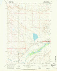 Byron Wyoming Historical topographic map, 1:24000 scale, 7.5 X 7.5 Minute, Year 1967