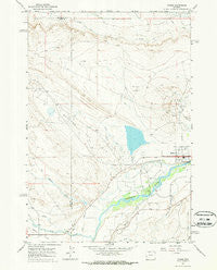 Byron Wyoming Historical topographic map, 1:24000 scale, 7.5 X 7.5 Minute, Year 1967