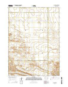 C S Ranch Wyoming Current topographic map, 1:24000 scale, 7.5 X 7.5 Minute, Year 2015