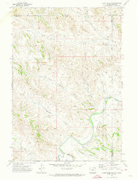 Cabin Creek NE Wyoming Historical topographic map, 1:24000 scale, 7.5 X 7.5 Minute, Year 1971