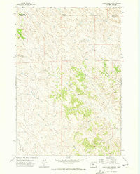 Cabin Creek NW Wyoming Historical topographic map, 1:24000 scale, 7.5 X 7.5 Minute, Year 1971