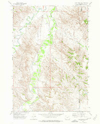 Cabin Creek SE Wyoming Historical topographic map, 1:24000 scale, 7.5 X 7.5 Minute, Year 1971