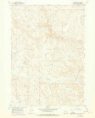 Cabin Fork Wyoming Historical topographic map, 1:24000 scale, 7.5 X 7.5 Minute, Year 1966