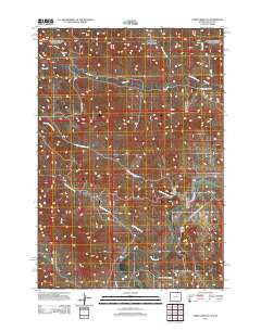Cabin Creek NE Wyoming Historical topographic map, 1:24000 scale, 7.5 X 7.5 Minute, Year 2012