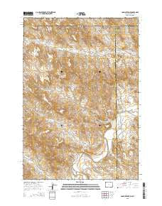 Cabin Creek NE Wyoming Current topographic map, 1:24000 scale, 7.5 X 7.5 Minute, Year 2015