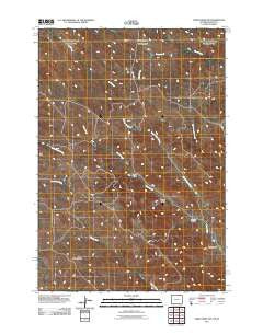 Cabin Creek NW Wyoming Historical topographic map, 1:24000 scale, 7.5 X 7.5 Minute, Year 2011
