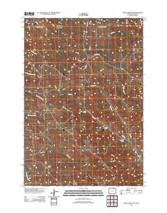 Cabin Creek NW Wyoming Historical topographic map, 1:24000 scale, 7.5 X 7.5 Minute, Year 2012