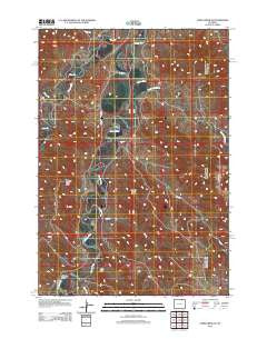 Cabin Creek SE Wyoming Historical topographic map, 1:24000 scale, 7.5 X 7.5 Minute, Year 2012