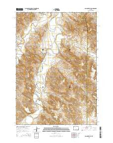 Cabin Creek SE Wyoming Current topographic map, 1:24000 scale, 7.5 X 7.5 Minute, Year 2015