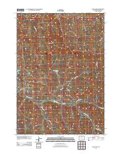 Cabin Fork Wyoming Historical topographic map, 1:24000 scale, 7.5 X 7.5 Minute, Year 2012