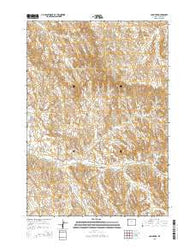 Cabin Fork Wyoming Current topographic map, 1:24000 scale, 7.5 X 7.5 Minute, Year 2015