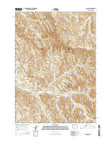 Cabin Fork Wyoming Current topographic map, 1:24000 scale, 7.5 X 7.5 Minute, Year 2015
