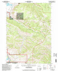 Cache Creek Wyoming Historical topographic map, 1:24000 scale, 7.5 X 7.5 Minute, Year 1996