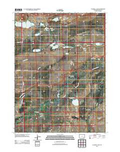Caldwell Lake Wyoming Historical topographic map, 1:24000 scale, 7.5 X 7.5 Minute, Year 2012