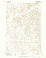 Calf Creek Wyoming Historical topographic map, 1:24000 scale, 7.5 X 7.5 Minute, Year 1971