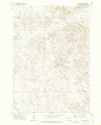 Calf Creek Wyoming Historical topographic map, 1:24000 scale, 7.5 X 7.5 Minute, Year 1971