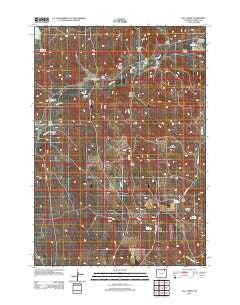 Calf Creek Wyoming Historical topographic map, 1:24000 scale, 7.5 X 7.5 Minute, Year 2012