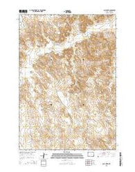 Calf Creek Wyoming Current topographic map, 1:24000 scale, 7.5 X 7.5 Minute, Year 2015