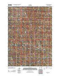 Calf Draw Wyoming Historical topographic map, 1:24000 scale, 7.5 X 7.5 Minute, Year 2012