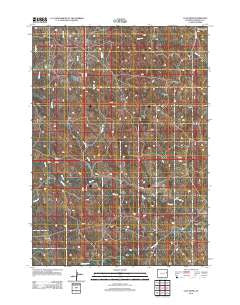 Calf Draw Wyoming Historical topographic map, 1:24000 scale, 7.5 X 7.5 Minute, Year 2012