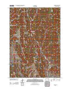 Cambria Wyoming Historical topographic map, 1:24000 scale, 7.5 X 7.5 Minute, Year 2012