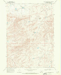 Camel Hump Reservoir Wyoming Historical topographic map, 1:24000 scale, 7.5 X 7.5 Minute, Year 1968