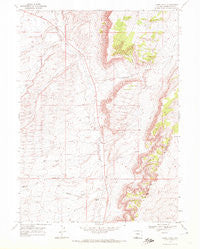 Camel Rock Wyoming Historical topographic map, 1:24000 scale, 7.5 X 7.5 Minute, Year 1968