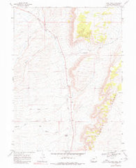 Camel Rock Wyoming Historical topographic map, 1:24000 scale, 7.5 X 7.5 Minute, Year 1968