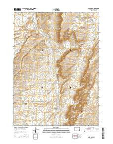 Camel Rock Wyoming Current topographic map, 1:24000 scale, 7.5 X 7.5 Minute, Year 2015