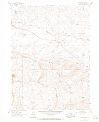 Cameron Creek Wyoming Historical topographic map, 1:24000 scale, 7.5 X 7.5 Minute, Year 1961