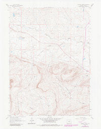 Cameron Creek Wyoming Historical topographic map, 1:24000 scale, 7.5 X 7.5 Minute, Year 1961