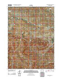 Cameron Creek Wyoming Historical topographic map, 1:24000 scale, 7.5 X 7.5 Minute, Year 2012