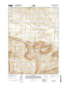 Cameron Creek Wyoming Current topographic map, 1:24000 scale, 7.5 X 7.5 Minute, Year 2015