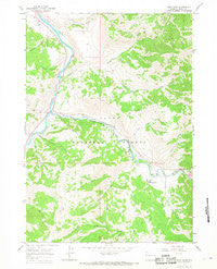 Camp Davis Wyoming Historical topographic map, 1:24000 scale, 7.5 X 7.5 Minute, Year 1965
