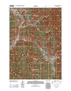 Camp Davis Wyoming Historical topographic map, 1:24000 scale, 7.5 X 7.5 Minute, Year 2012