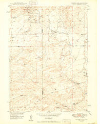 Campbell Hill Wyoming Historical topographic map, 1:24000 scale, 7.5 X 7.5 Minute, Year 1950