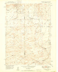 Campbell Hill Wyoming Historical topographic map, 1:24000 scale, 7.5 X 7.5 Minute, Year 1950